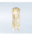 Plafonnier Design Prisma 24 carats d'or 1 ampoule 40cm