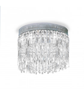 Plafoniera Design Prisma Chrome 6 lampadine 40cm