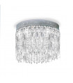 Plafonnier Design Prisma Chrome 6 ampoules 40cm