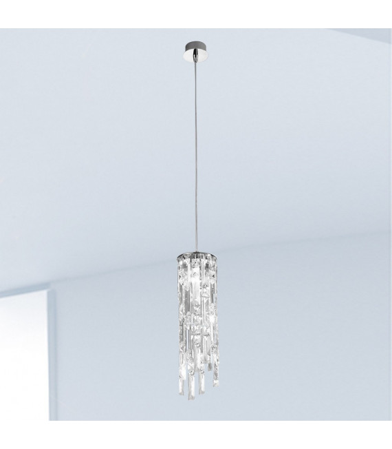 Suspension Prisma 1 ampoule Chrome