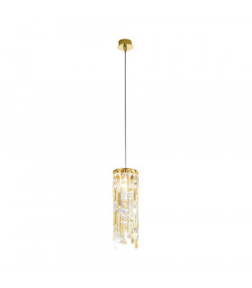 Suspension Prisma 1 ampoule 24 carats plaqué d'or Or poli