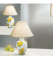 Lampe de table Giardino 24 carats plaqué d'or Or poli 1 ampoule 43cm