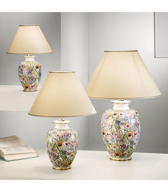Table lamp Giardino 24 carat gold plated Polished gold 1 bulb 43cm