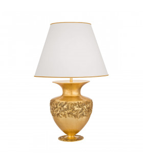 Lampada da tavolo Anfora oro 24 carati 1 lampadina 90cm