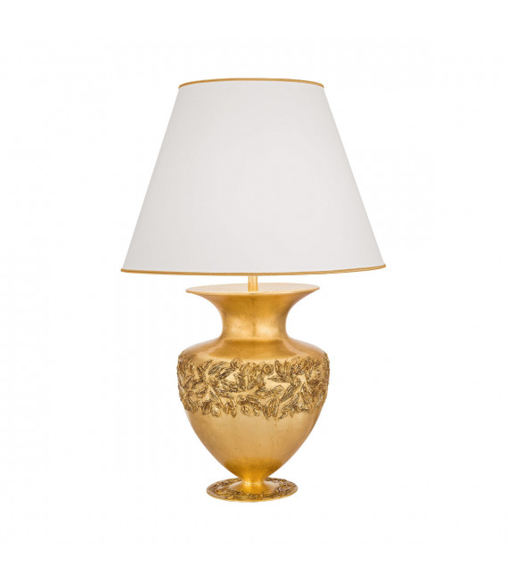 Anfora Tischlampe 24 Karat Gold 1 Birne 90cm