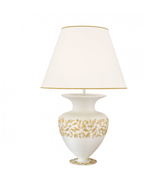 Lampada da tavolo Anfora oro 24 carati 1 lampadina 90cm