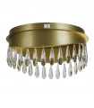 Plafonnier LED intégré Jewel Verre,acier inoxydable,acier doux Transparente en or