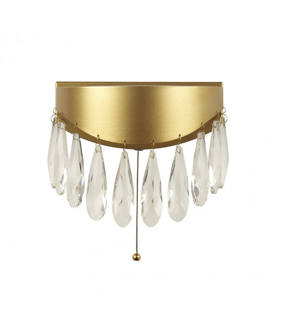 Applique design Jewel Verre,acier inoxydable,acier doux Doré ampoules cm