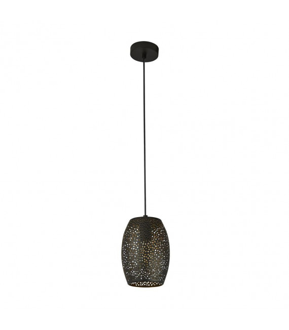 Laser pendant light Mild steel Matt black,Gold 1 bulb 30cm
