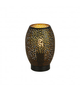 Laser Table Lamp 1 Light Mild Steel Matte Black,Gold