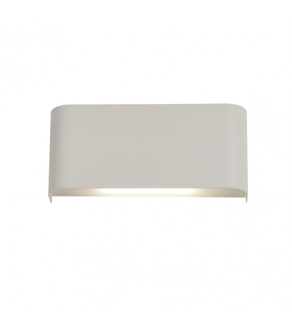 Match Box Applique da parete in alluminio, ferro bianco 2 lampadine 8cm