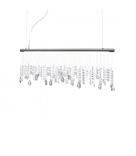 Lampada a sospensione Stretta Cromo nero 1 lampadina 44cm