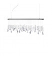 Stretta pendant lamp Black chrome 1 bulb 44cm