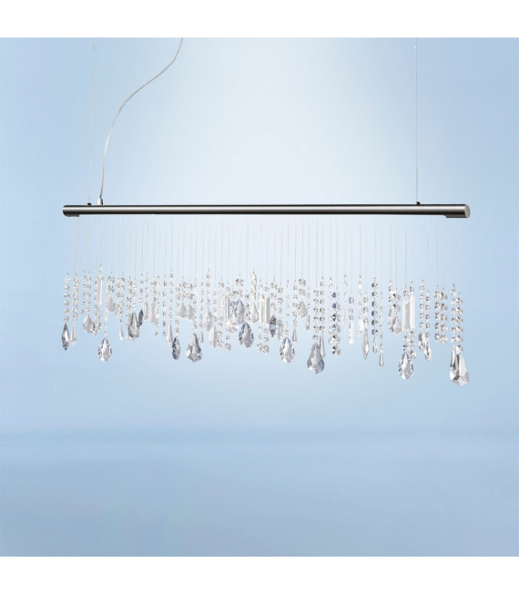 Stretta pendant lamp Black chrome 1 bulb 44cm