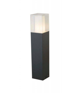 Paletto da esterno da giardino In fusione di alluminio Grigio scuro 1 lampadina 45cm