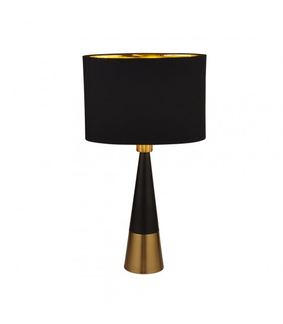 Lampde de table Table Acier doux Noir mat 1 ampoule 58cm