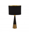 Lampde de table Table Acier doux Noir mat 1 ampoule 58cm