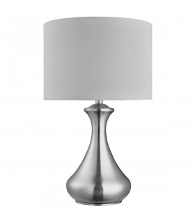 Tischleuchte Touch Satin silber 1 Glühbirne 40cm