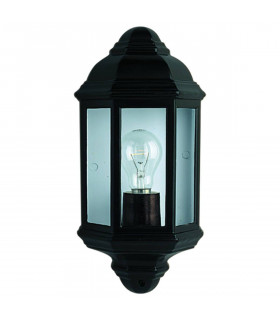 Outdoor-Gartenlaterne Schwarz 1 Birne 36cm