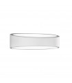 Applique en plâtre Discus blanc 1 ampoule 11cm