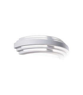 Applique en plâtre Stiegel blanc 1 ampoule 8cm