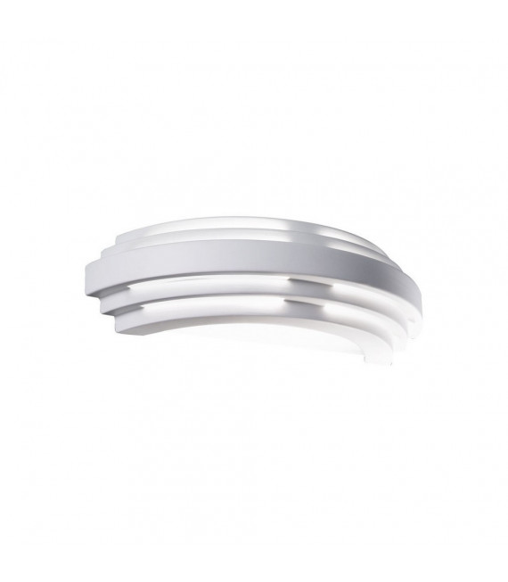 Applique en plâtre Stiegel blanc 1 ampoule 8cm