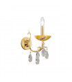 Applique murale Victoria 24 carats d'or 1 ampoule 20cm