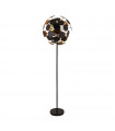Floor lamp Discus Black Plastic 4 bulbs 162cm