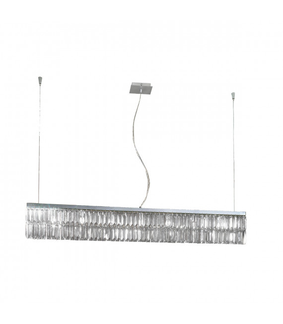 Lampada a sospensione Prisma Chrome 10 lampadine 28cm