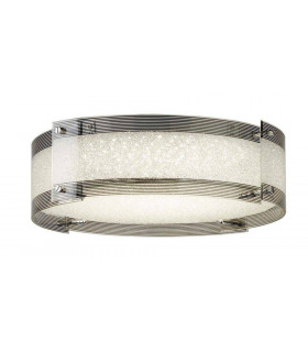 Plafonnier Shelby Acier Chrome 1 ampoule 14cm
