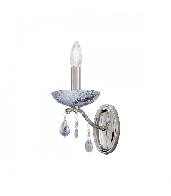 Aplique Carmen Cromo 1 bombilla 16cm