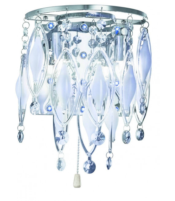 Applique di design Spindle Chrome 2 lampadine 25cm
