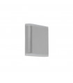 Applique de jardin Stratford Aluminium moulé blanc gris 2 ampoules 11cm