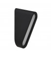 Modern wall light Dover Plastic, aluminum metal casting Black, opal white