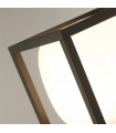 Borne de jardin Athens Plastique,moulage Aluminium en métal Noir, blanc opale