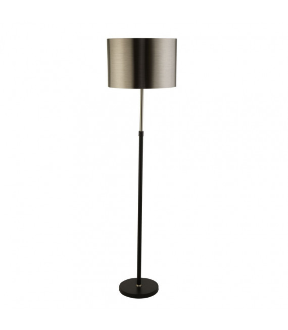 Stehlampe Baustahl Mattschwarz 1 Birne 115cm