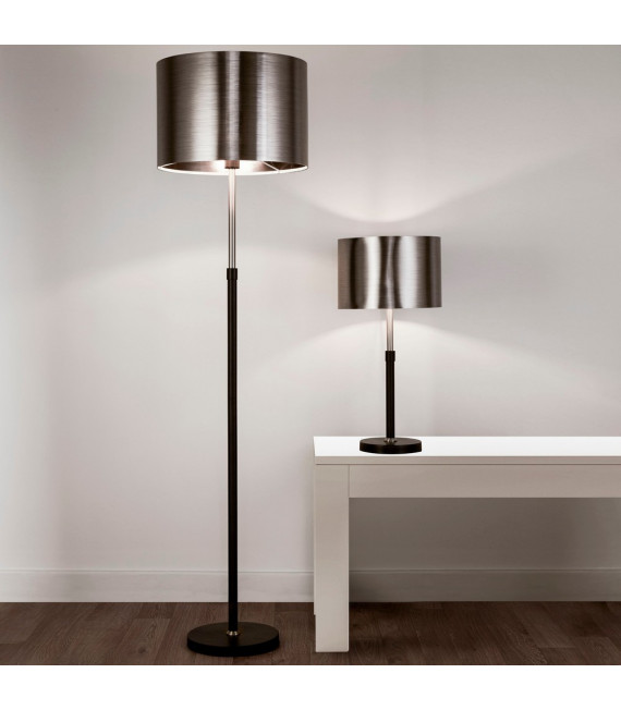 Lampadaire Floor Acier doux Noir mat 1 ampoule 115cm