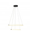 Plafonnier LED intégré Revolve Acrylique,acier doux blanc,Noir mat