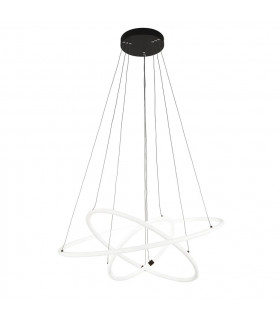 Revolve Integrated LED Ceiling Light Acrylic,White Mild Steel,Matte Black