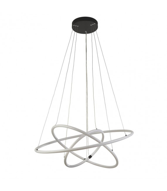 Revolve Plafoniera a LED integrata Acrilico, acciaio dolce bianco, nero opaco