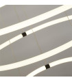 Plafonnier LED intégré Revolve Acrylique,acier doux blanc,Noir mat