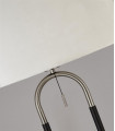 Jazz table lamp Plastic, velvet, mild steel Satin silver, white, black 1 bulb 47cm