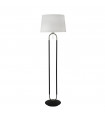 Floor lamp Jazz Plastic, velvet, mild steel Satin silver, white, black 1 bulb 139.5cm