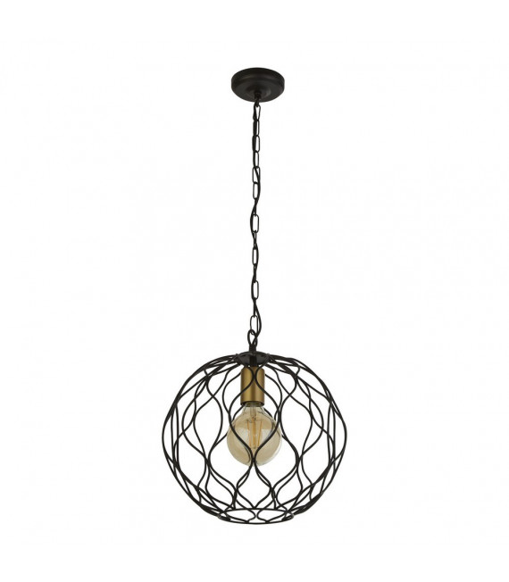 Finesse pendant light Mild steel Matt black 1 bulb 33cm