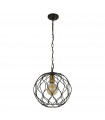 Finesse pendant light Mild steel Matt black 1 bulb 33cm