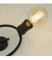 Ceiling light Dance 3 bulbs Mild steel Black,sabBlack