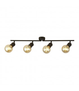 Dance spot bar 4 bulbs Mild steel Black,sabBlack