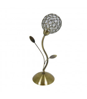 Lámpara de diseño Bellis Vidrio, acero dulce Latón envejecido 1 bombilla 38cm