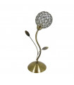 Lampe Design Bellis Verre,acier doux Laiton antique 1 ampoule 38cm
