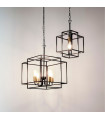 Suspension Crate Acier doux Noir mat 1 ampoule 76,5cm